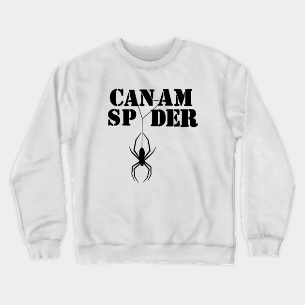 Can-am Spyder Black Crewneck Sweatshirt by CreeW